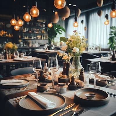 tavolo in un ristorante
